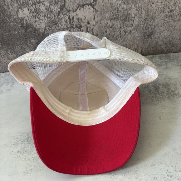 VINTAGE (90’s) Budweiser Trucker Hat / Red / Snapback / Beer / Official Product - Picture 5 of 6